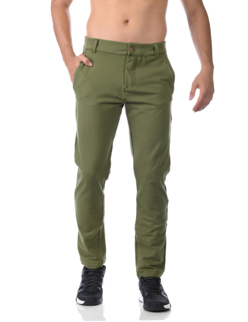 Calça Alfaiataria Moletom Masculina - Verde Cactus