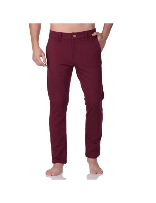 Calça fashion moletom vinho masculina