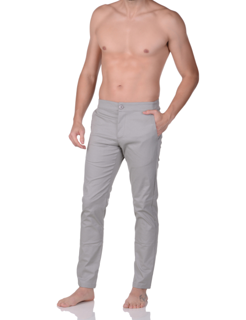 Calça de Sarja Social Sport SmartFit Cinza