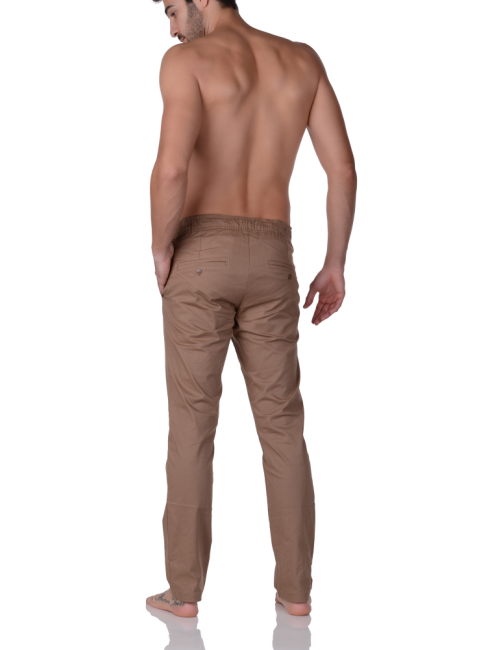 Calça de Sarja Social Sport SmartFit Marrom