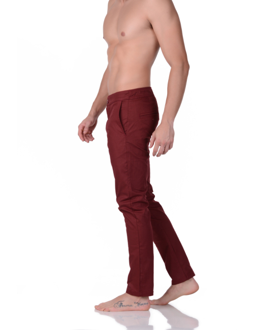 Calça de Sarja Social Sport SmartFit Vinho