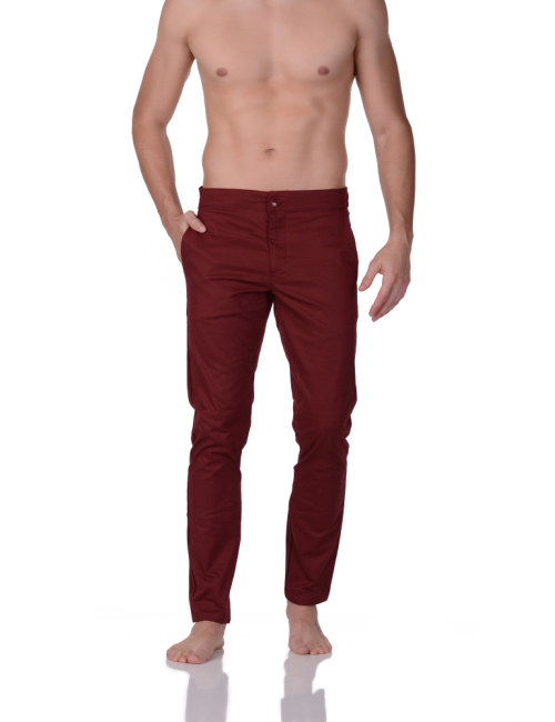 Calça de Sarja Social Sport SmartFit Vinho