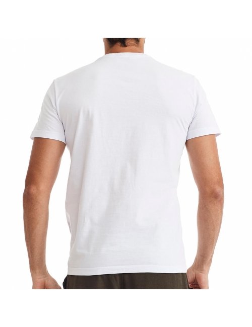 Camiseta Masculina Bolso Branca - Básica