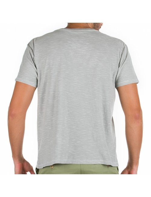 Camiseta Masculina Básica - Cinza