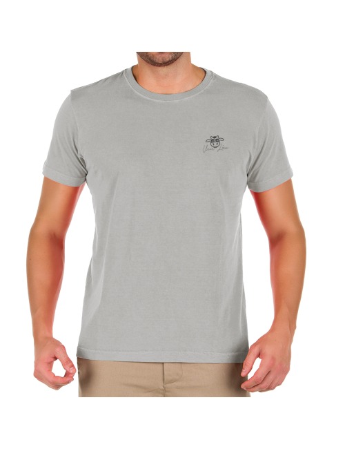 Camiseta Masculina Nossa Vaca Voa - Cinza