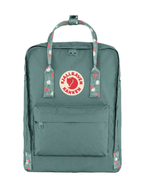 Mochila Fjällräven Kânken Clássica Unissex - Frost Green Confetti Pattern