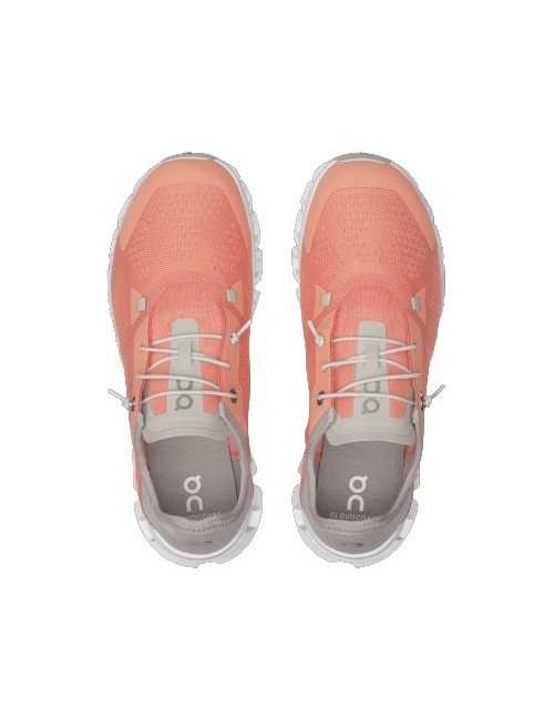 On Running Cloud Coast 5 Feminino Flamingo Pearl