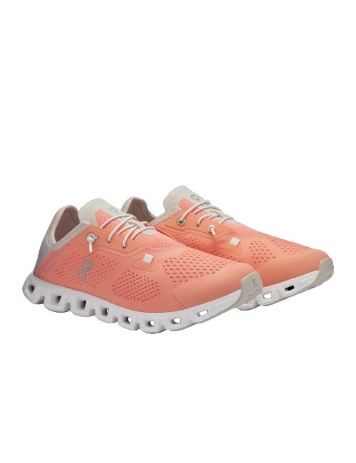 On Running Cloud Coast 5 Feminino Flamingo Pearl