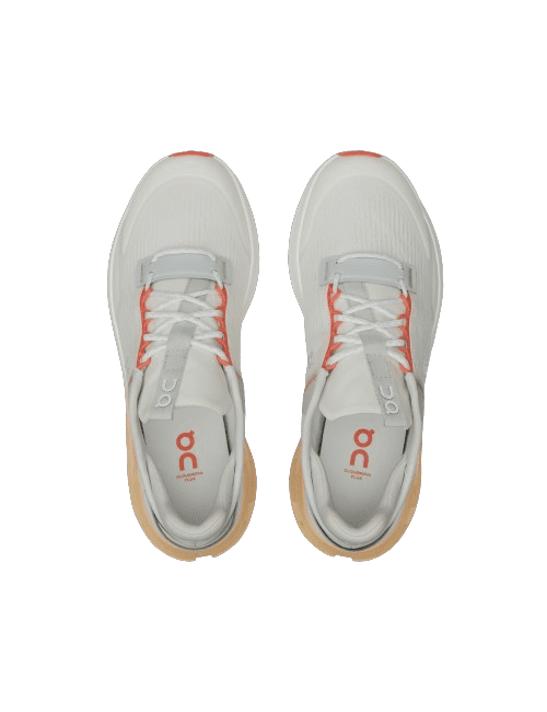 On Running Cloudnova Flux Feminino Undyed-White Savannah