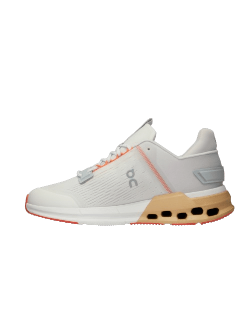 On Running Cloudnova Flux Feminino Undyed-White Savannah