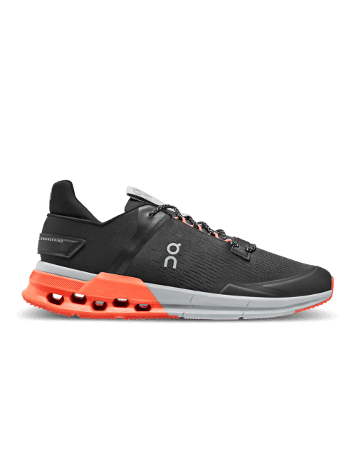 On Running Cloudnova Flux Masculino Black Flame