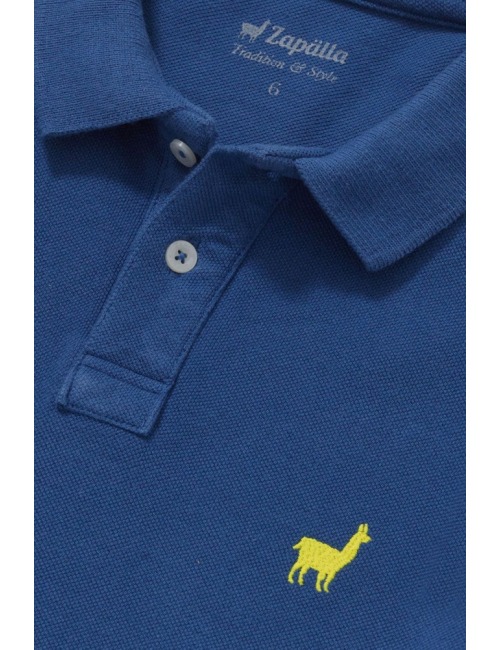 Polo Infantil Zapalla Malha Piquet Boys - Azul Índigo