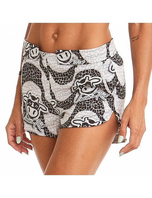 Short Feminino Praia Calçada Copacabana Cós Liso 