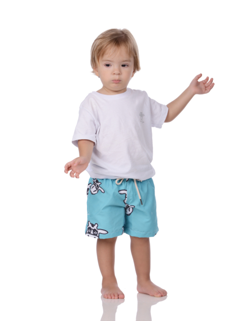 Short Infantil Praia Masculino Tifany Vaca Lôca