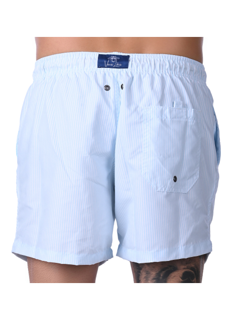 Short Masculino Praia Azul Bebê Listrado Saint Barth