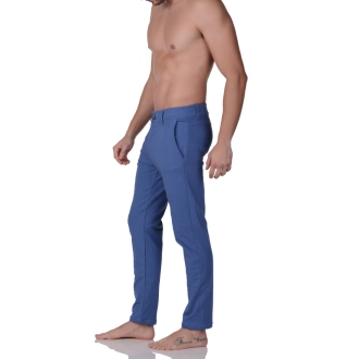 Calça Alfaiataria Moletom Masculina - Azul Jeans