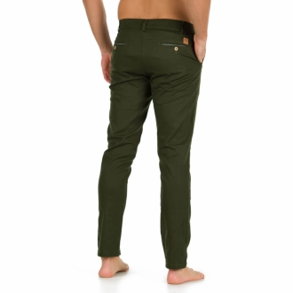 Calça Sarja Masculina Verde Musgo