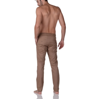 Calça de Sarja Social Sport SmartFit Marrom