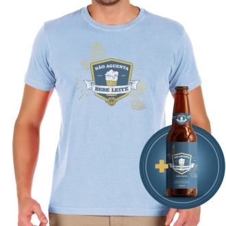 Camiseta Azul + Ipa da Vaca  com nossa receita