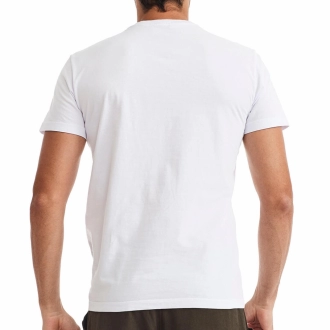 Camiseta Masculina Bolso Branca - Básica