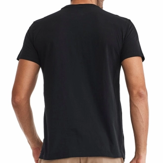 Camiseta Masculina Bolso Preta - Básica