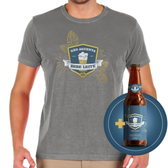 Camiseta Cinza + Ipa da Vaca  com nossa receita