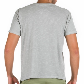Camiseta Masculina Básica - Cinza