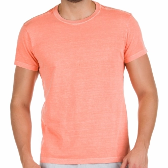 Camiseta Masculina Básica Flamê Goiaba