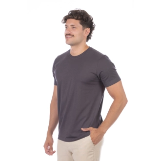 Camiseta Masculina BASICOW - Algodão Egípcio Petenatii Chumbo