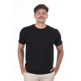 Camiseta Masculina BASICOW - Algodão Egípcio Petenatii Preta