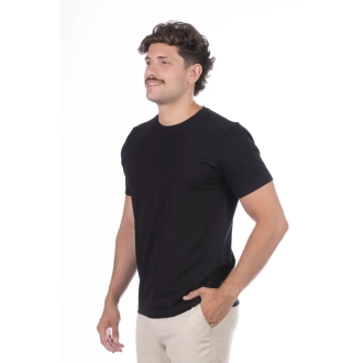 Camiseta Masculina BASICOW - Algodão Egípcio Petenatii Preta