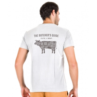 Camiseta Masculina BBQ Branca