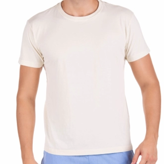 Camiseta Masculina Estonada Básica Off White