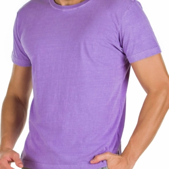 Camiseta Masculina Estonada Básica Roxa
