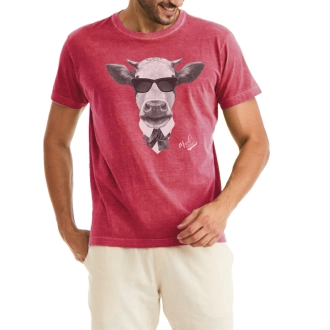 Camiseta Masculina Mad Cow Vinho