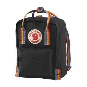 Mochila Fjällräven Kânken Rainbow Mini - Black