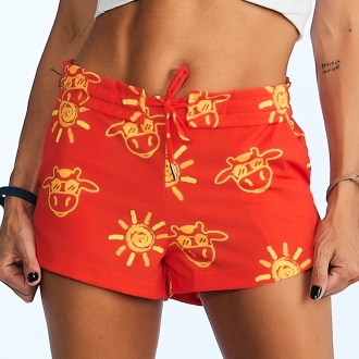 Short Feminino Praia Sol Cós Liso 