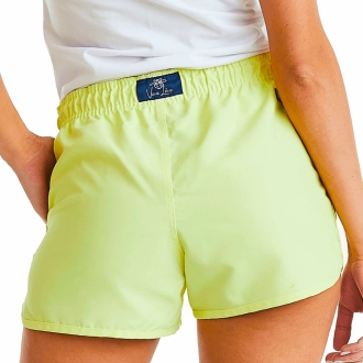 Short Feminino Praia Camaleão Switch Color Amarelo Cós Elástico