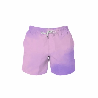 Short Infantil Praia Masculino Camaleão Switch Color Lavanda