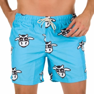 Short Masculino Praia Azul Bebê Vaca Lôca