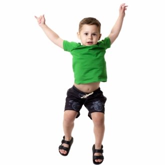 Short Infantil Praia Masculino Preto Não Aguenta Bebe Leite 