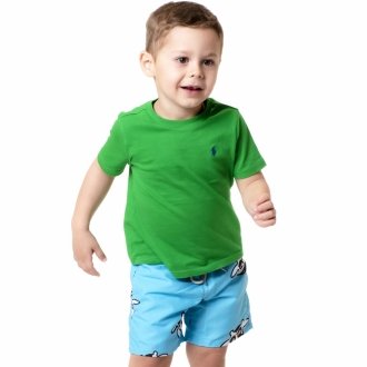 Short Infantil Praia Masculino Azul Bebê