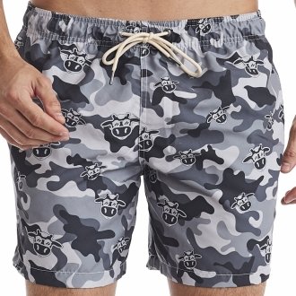 Short Masculino Praia Preto Camuflado 