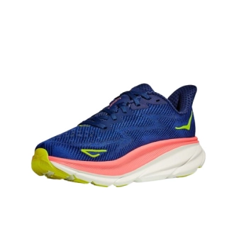 Tênis Hoka Clifton 9 Feminino - Azul Com Rosa