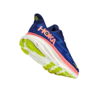 Tênis Hoka Clifton 9 Feminino - Azul Com Rosa